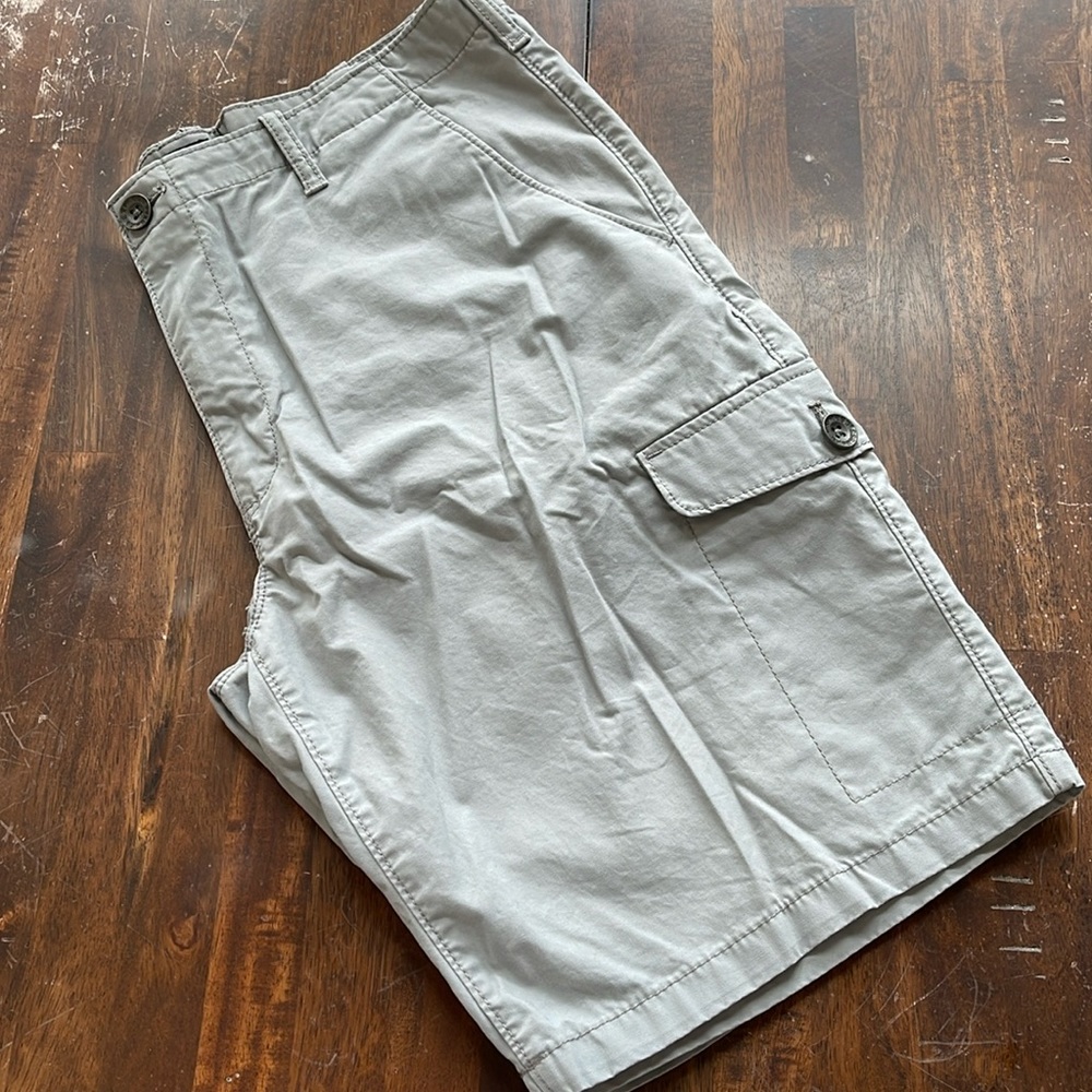 Express Khaki Cargo Shorts